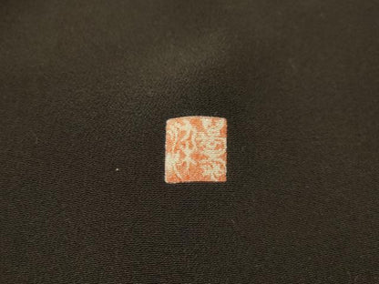 平和屋着物■豪華黒留袖　駒刺繍　風景文　金彩　正絹　逸品　AABL4900sx