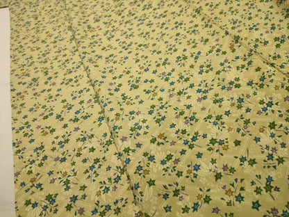 平和屋着物■上質な小紋　草花文　正絹　逸品　AABL4901sx