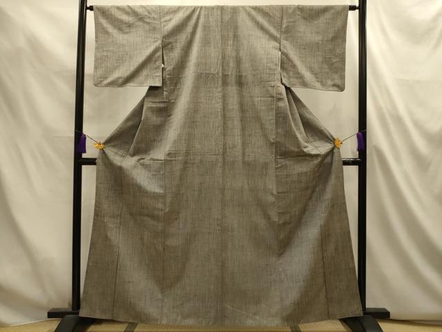 平和屋着物■上質な紬　霞文　正絹　逸品　AABL4903sx