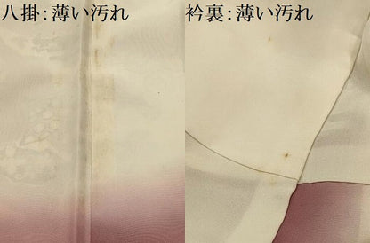 平和屋着物■上質な小紋　道長扇面花鳥文　正絹　逸品　AABL4906sx
