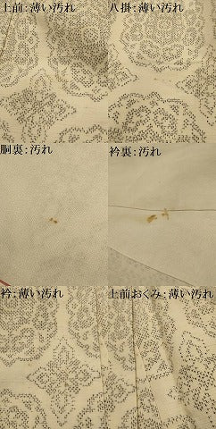 平和屋着物■上質な紬　正倉院花文　正絹　逸品　AABL4907sx