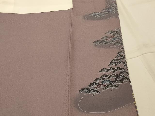 平和屋着物■訪問着　駒刺繍　浜松文　暈し染め　金彩　正絹　逸品　AABL4908sx