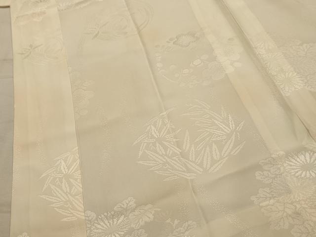 平和屋着物■長襦袢　無双仕立て　花丸文　暈し染め　正絹　逸品　AABL4911sx