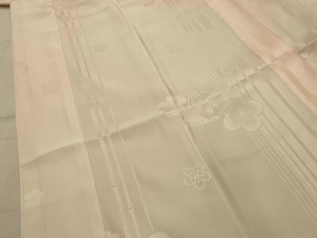 平和屋着物■長襦袢　袷　絞り　扇面花文　暈し染め　正絹　逸品　AABL4919sx