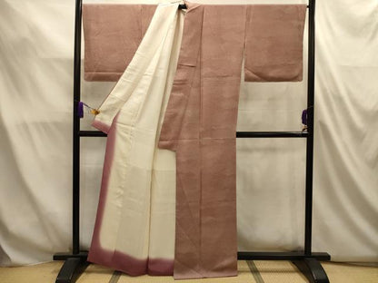 平和屋着物■江戸小紋　作家物　雲取吉祥花文　正絹　逸品　AABL4922sx
