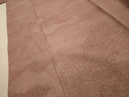 平和屋着物■江戸小紋　作家物　雲取吉祥花文　正絹　逸品　AABL4922sx