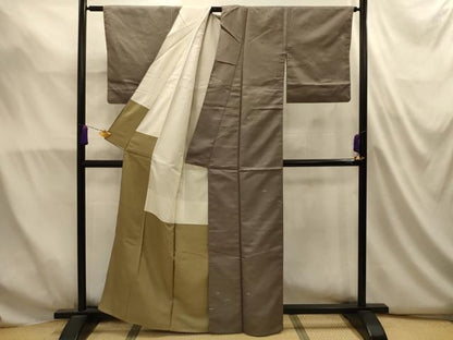 平和屋着物■上質な小紋　舞葉文　正絹　逸品　AABL4925sx