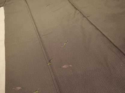 平和屋着物■上質な小紋　舞葉文　正絹　逸品　AABL4925sx