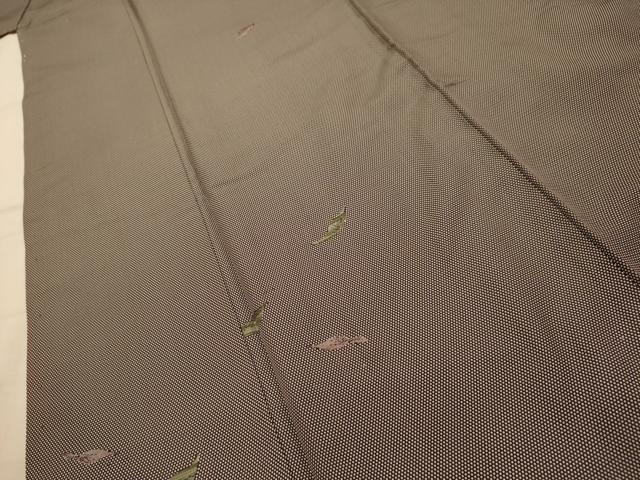 平和屋着物■上質な小紋　舞葉文　正絹　逸品　AABL4925sx