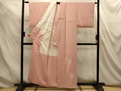 平和屋着物■訪問着　刺繍　雪輪花地紋　正絹　逸品　AABL4932sx