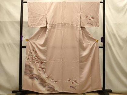 平和屋着物■訪問着　立波片輪車花文　暈し染め　金彩　正絹　逸品　AABL4936sx