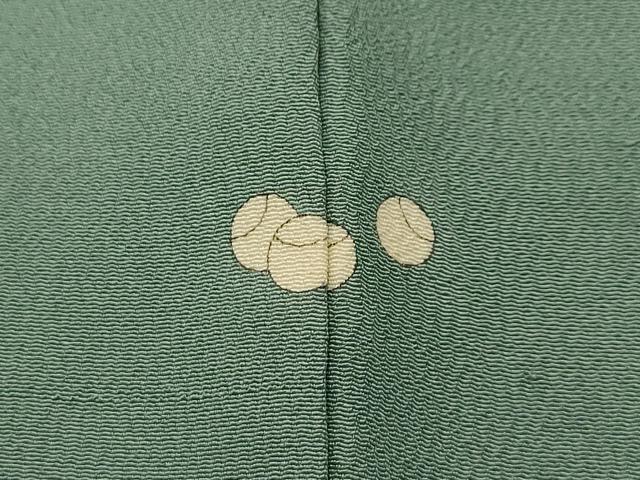 平和屋着物■お召　色無地　薄青色　正絹　逸品　AABL4941sx