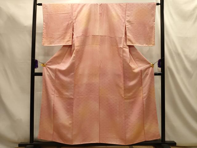 平和屋着物■上質な小紋　青海波　暈し染め　正絹　逸品　AABL4942sx