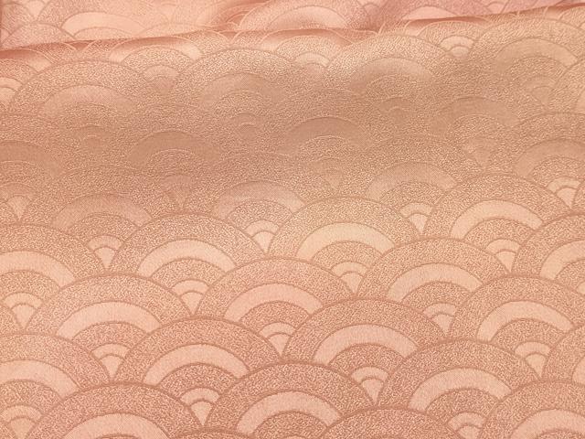 平和屋着物■上質な小紋　青海波　暈し染め　正絹　逸品　AABL4942sx