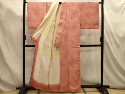 平和屋着物■上質な小紋　竜田川地紋　暈し染め　正絹　逸品　AABL4944sx