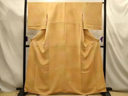 平和屋着物■上質な小紋　花鼓地紋　暈し染め　正絹　逸品　AABL4948sx