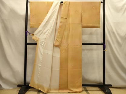 平和屋着物■上質な小紋　花鼓地紋　暈し染め　正絹　逸品　AABL4948sx