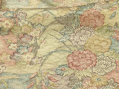 平和屋着物■上質な小紋　草花文　正絹　逸品　AABL4952sx