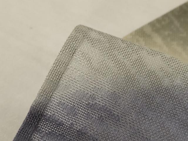 平和屋着物＊夏物　訪問着　紗　遠山文　暈し染め　ロング丈　正絹　逸品　AABL5081jd
