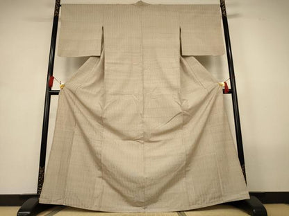 平和屋着物＊夏物　紗紬　霞文　正絹　逸品　AABL5084jd