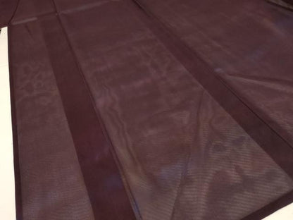 平和屋着物＊夏物　小紋　紗　縞　暈し染め　正絹　逸品　未使用　AABL5091jd