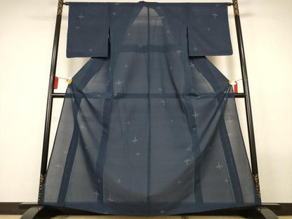 平和屋着物＊夏物　紗紬　勝虫　正絹　逸品　AABL5098jd