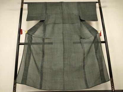 平和屋着物＊夏物　紗紬　霞文　正絹　逸品　AABL5100jd