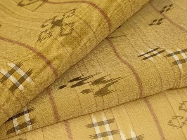 平和屋着物＊夏物　本場琉球絣　夏琉球　正絹　逸品　AABL5109jd
