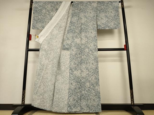 平和屋着物＊夏物　小紋　絽　霞文　正絹　逸品　AABL5110jd