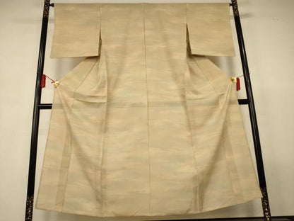 平和屋着物＊夏物　小紋　絽　霞文　暈し染め　正絹　逸品　AABL5111jd