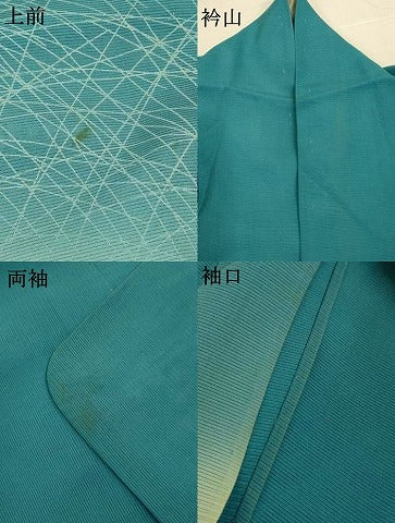 平和屋着物＊夏物　訪問着　絽　蛍　ラインストーン　暈し染め　金銀彩　正絹　逸品　AABL5117jd