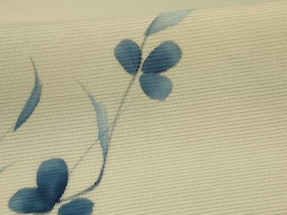 平和屋着物＊夏物　小紋　絽　手描き　枝花文　暈し染め　正絹　逸品　AABL5118jd