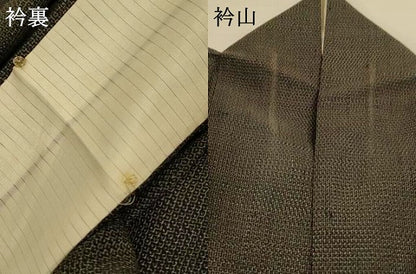 平和屋着物＊夏物　訪問着　夏結城　100亀甲　総詰め　正絹　逸品　AABL5128jd