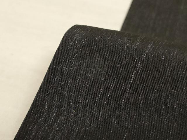 平和屋着物＊夏物　紗紬　霞文　黒地　正絹　逸品　AABL5135jd