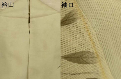 平和屋着物＊夏物　訪問着　絽　手描き　笹文　正絹　逸品　AABL5147jd