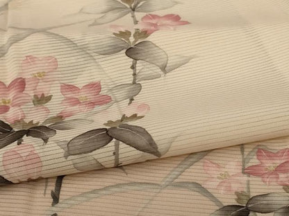 平和屋着物＊夏物　訪問着　絽　手描き　草花文　暈し染め　正絹　逸品　AABL5148jd