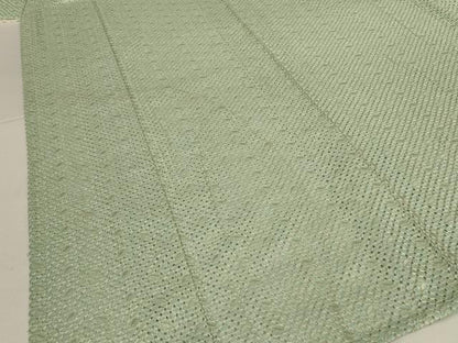 平和屋着物＊夏物　小紋　総レース　幾何学文様　裏葉柳色　AABL5154jd
