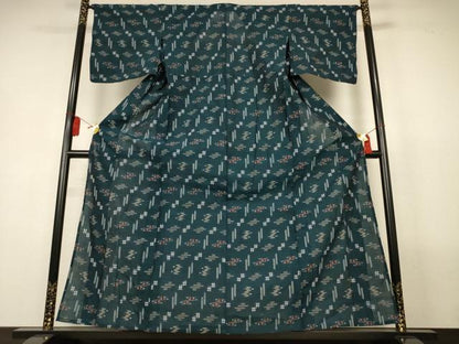 平和屋着物＊夏物　本場琉球絣　綿琉球　綿　逸品　AABL5159jd