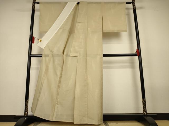 平和屋着物＊夏物　紗紬　抽象文様　正絹　逸品　AABL5166jd