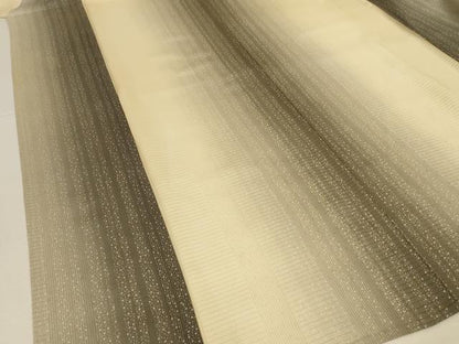 平和屋着物＊夏物　小紋　紋絽　間道　暈し染め　ロング丈　正絹　逸品　AABL5176jd