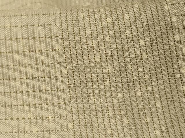平和屋着物＊夏物　小紋　紋絽　間道　暈し染め　ロング丈　正絹　逸品　AABL5176jd