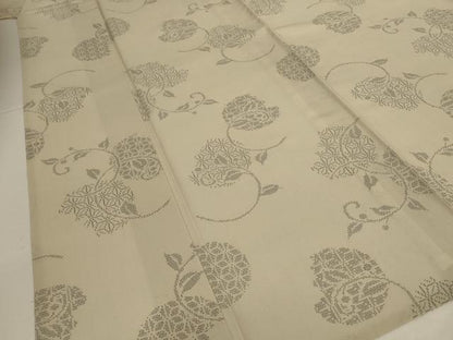 平和屋着物＊夏物　結城紬　夏結城　120亀甲　飛び亀甲　吉祥唐草丸文　正絹　逸品　AABL5181jd