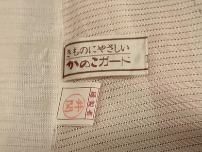 平和屋着物＊夏物　小紋　絽　間道　暈し染め　正絹　逸品　AABL5185jd