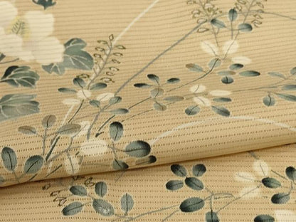 平和屋着物＊夏物　訪問着　絽　草花文　正絹　逸品　AABL5187jd