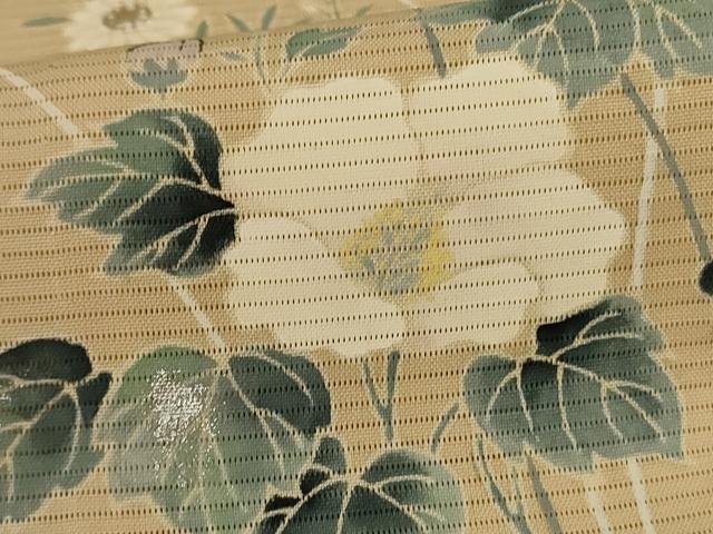 平和屋着物＊夏物　訪問着　絽　草花文　正絹　逸品　AABL5187jd