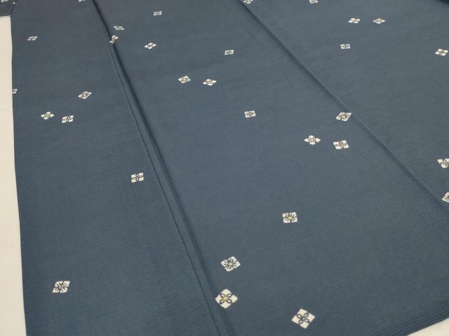 平和屋着物＊夏物　小紋　絽　舞花文　正絹　逸品　AABL5189jd
