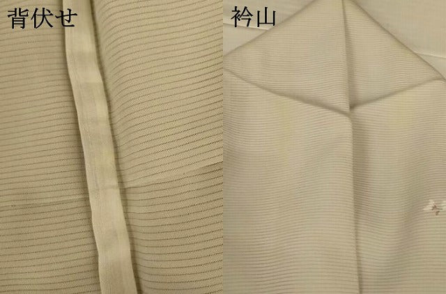 平和屋着物＊夏物　訪問着　絽　草花文　月　金彩　正絹　逸品　AABL5192jd