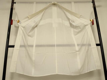 平和屋着物＊夏物　長襦袢　絽　白色　やまと誂製　正絹　逸品　AABL5206jd
