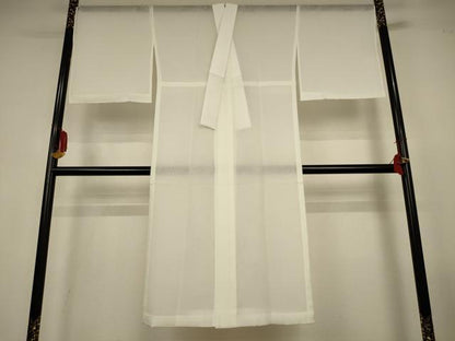 平和屋着物＊夏物　長襦袢　流水花紋紗　若芽色　洗える着物　AABL5212jd