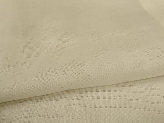 平和屋着物＊夏物　長襦袢　舞花紋紗　鳥の子色　麻　AABL5215jd